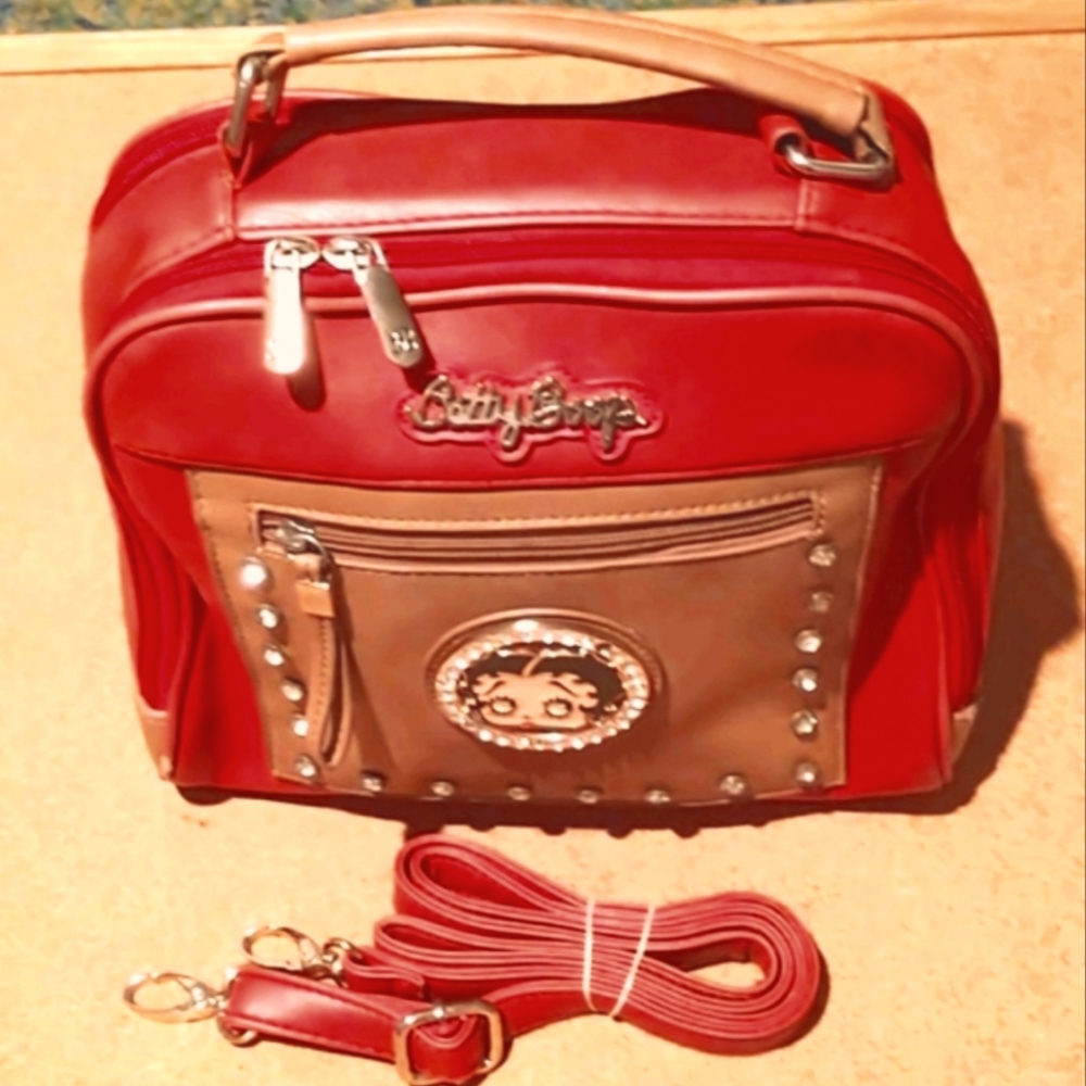 Looney Tunes Betty Boop Pop Art Collectible Crossbody Handbag wTop Clutch Handle